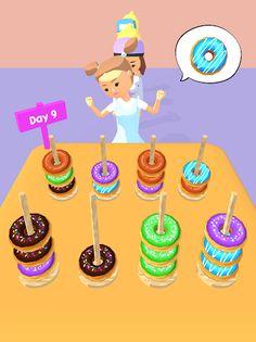 Donuts Sort Puzzle - Screenshot 2