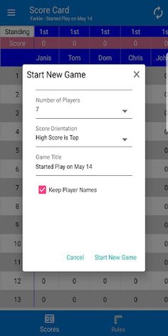 Family Score Card - Screenshot 4