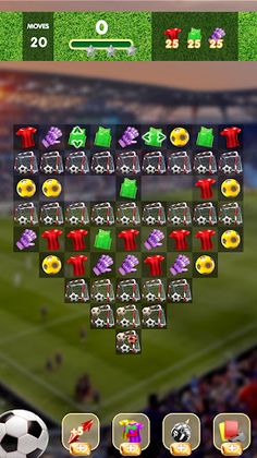 Football Crush Match 3 - Screenshot 1