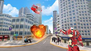 Aero Bus Robot Flying Game - Screenshot 1