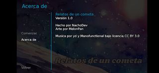 Relatos de un cometa - Screenshot 3