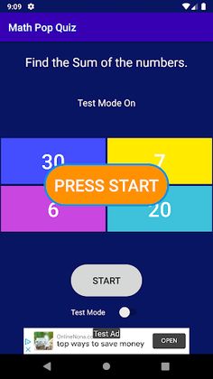 Math Pop Quiz - Screenshot 3