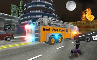 Fire Truck Rescue Driving Sim - Screenshot 3
