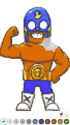 Brawl Stars Pixel Art Coloring - Screenshot 2