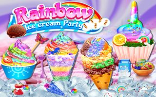 Rainbow Ice Cream Party - Screenshot 1