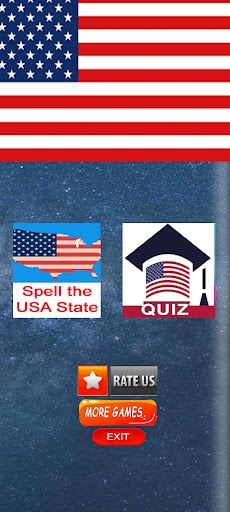 Usa Map Flag Quiz America game - Screenshot 1