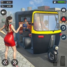 Tuk Tuk Auto Driving 3D Games - Screenshot 1
