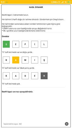 Beew Apps - Kelime Bulma - Screenshot 2