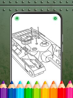 Military Tanks Coloring Book - Screenshot 2
