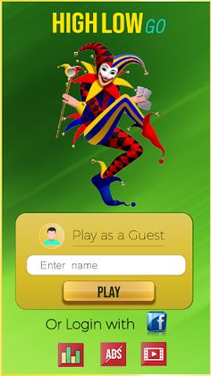 High Low Go - Card Game - Screenshot 1