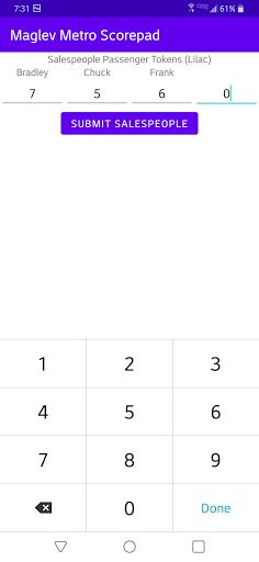 Maglev Metro Scorepad - Screenshot 2