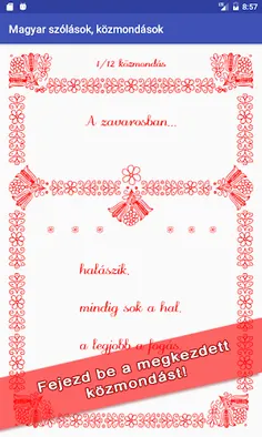 Szólások közmondások kvíz - Screenshot 3
