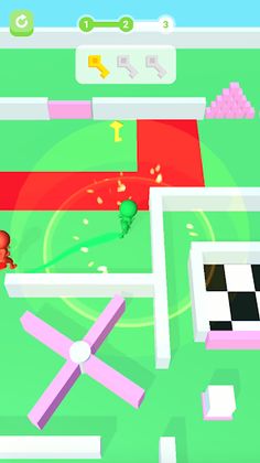 3 Keys Maze Run 3D io - Screenshot 2