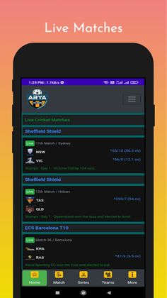 Arya - Live Cricket Score & Fu - Screenshot 2