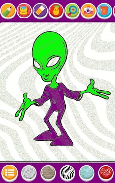 alien monster coloring game - Screenshot 3