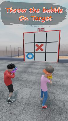 Tic Tac Bubble-3D Tic Tac Toe - Screenshot 1