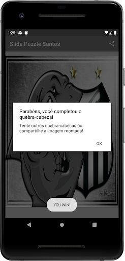 Slide Puzzle Santos Soccer - Screenshot 2