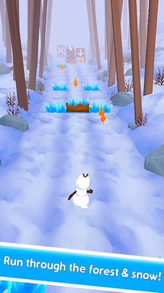 Snowman Rush: Frozen run - Screenshot 4