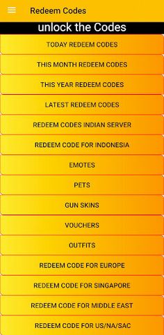 Redeem Codes - Screenshot 1