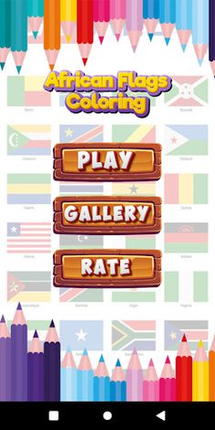 African Flags : Coloring - Screenshot 1