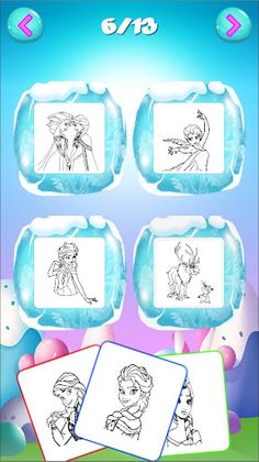 Frozen Coloring Pages. - Screenshot 2