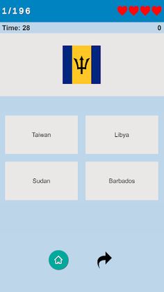 Quiz : Flags of all countries - Screenshot 3