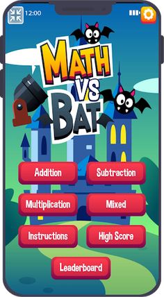 Math Vs Bat (Learn Math in Fun - Screenshot 3