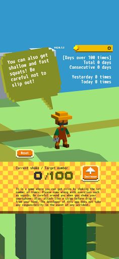 Farmer Squat Fitness Counter - Screenshot 1