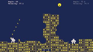 Retro Gorilla Artillery Game - Screenshot 2