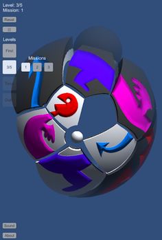 Sfera - sliding puzzle in curv - Screenshot 1
