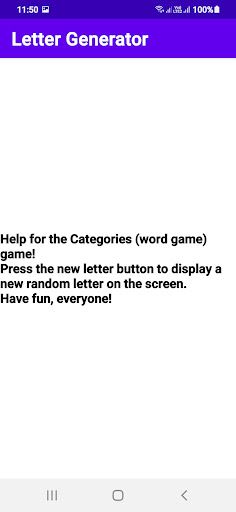 Letter Generator for Categorie - Screenshot 4