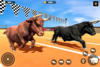 Angry Bull City Rampage 3D - Screenshot 1