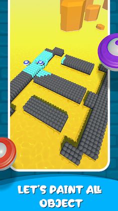 Paint Colors Roller 3D - Screenshot 3
