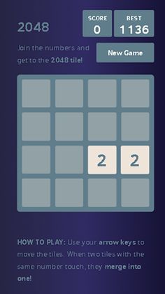Play 2048 - Screenshot 1