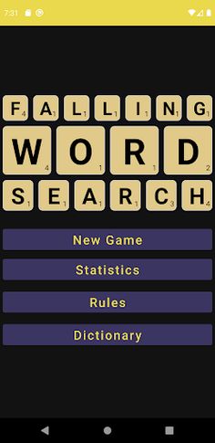 Falling Word Search - Screenshot 1