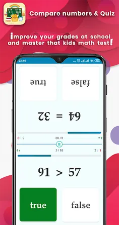 Comparing numbers :maths learn - Screenshot 4