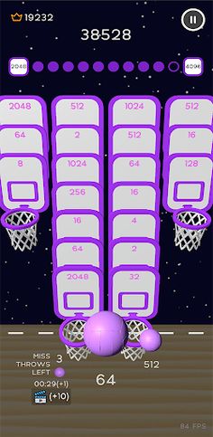Hyper Dunk 2048 - Screenshot 2