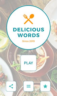 Delicious Words - Food Puzzle - Screenshot 1