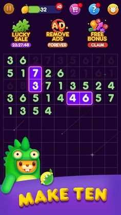 Number match - Make 10 puzzle - Screenshot 1