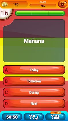 Spanish Vocabulary Quiz Game - Screenshot 3