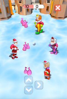 Santa Claus-Playing Snowballs - Screenshot 2