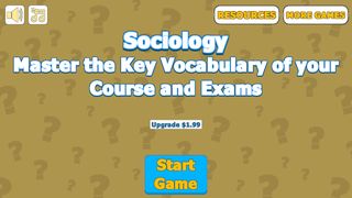 Sociology Vocabulary - Screenshot 1