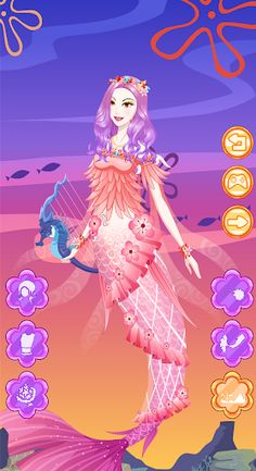 Mermaid Dressup HD - Screenshot 1
