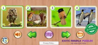 Exotic Animals Puzzles Toddler - Screenshot 1
