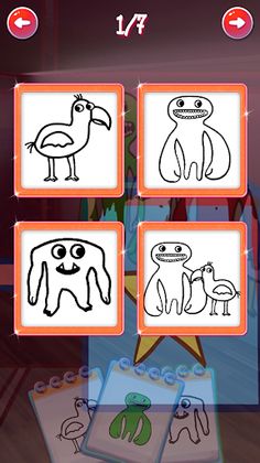 Coloring garten evil banban's - Screenshot 4