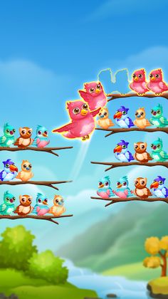 Bird Sort: Color Sorting Game - Screenshot 1