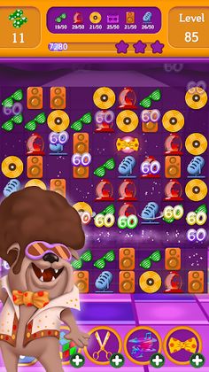 Disco Animals Match 3 Party - Screenshot 1