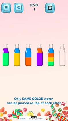 Candy Water Sort :color puzzle - Screenshot 4