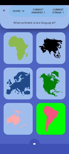 Countries Quiz - Screenshot 4