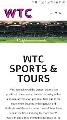 WTC Sports - Screenshot 1